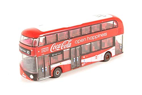 Busch 200120327 - Bus de Londres Coca Cola - New Routemaster London United/Coca Cola Oxford Diecast - Escala N - 1/160 - Bus en Miniatura - modelismo ferroviario