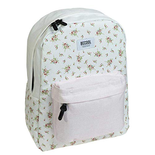 Busquets, Mochila Pink Love by Mujer, Blanco, Grande