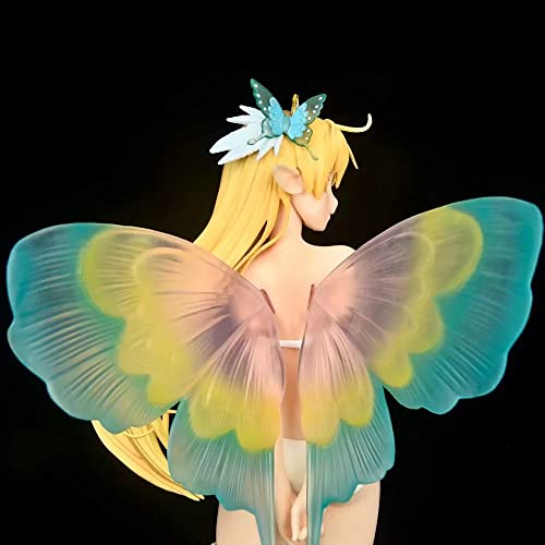 Butterfly Girl Elf Queen Elaine Figura De AccióN-29cm-Estatua-Modelo-DecoracióN-Anime-Personaje-NiñOs-MuñEca-Juguete-Souvenir-Amante-ColeccióN-Regalo Sinon-Con Caja De Color