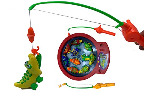 Buzz- Fishing Game on Turntable 'Catch The Crocodile' No Aplica Juegos de acción y Reflejos, Multicolor (52111A)