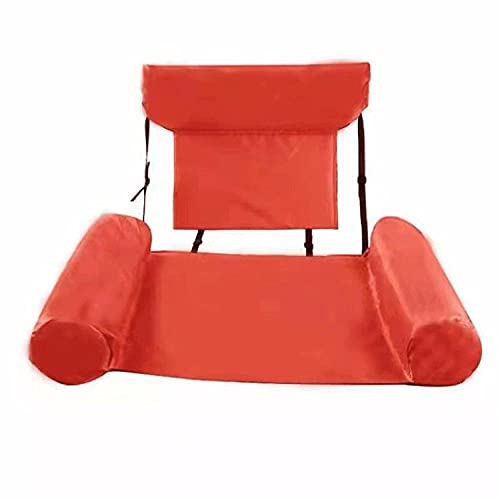 BVERIE Colchón de aire piscina hamaca de agua silla de salón 4in1multifunción hidromasaje inflable colchón de aire-Orange_Boof espuma