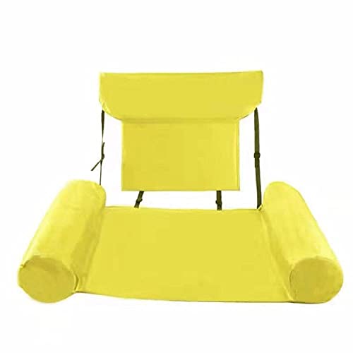 BVERIE Colchón de aire piscina hamaca de agua silla de salón 4in1multifunción hidromasaje inflable colchón de aire-Orange_Boof espuma