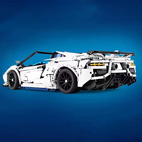 Bybo Maqueta de coche deportivo técnica para Lamborghini Aventador SVJ, 3700 bloques de construcción técnica Auto Moc compatible con Lego