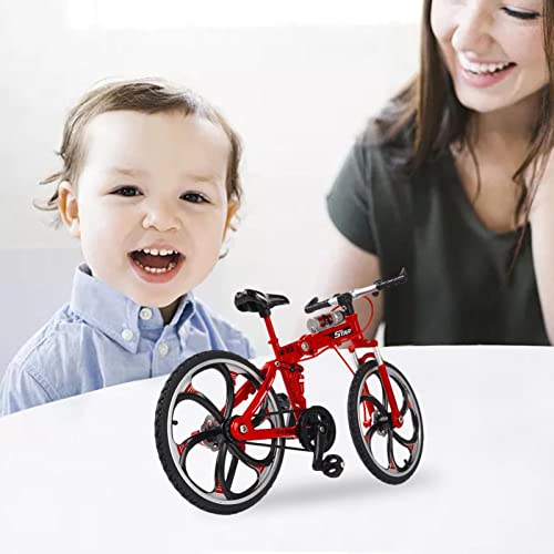 C/ Juguetes de Bicicleta de montaña Finger Bike | Modelo de Bicicleta de Carreras | Juguetes para aliviar la presión y ansiedad Creative Tiny Dirtbikes Set Suministros de colección para Ciclistas