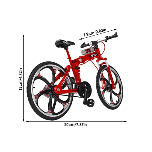 C/ Juguetes de Bicicleta de montaña Finger Bike | Modelo de Bicicleta de Carreras | Juguetes para aliviar la presión y ansiedad Creative Tiny Dirtbikes Set Suministros de colección para Ciclistas