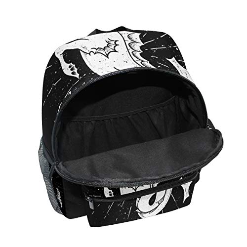 Caballito De Mar Negro Blanco Unicornio Mochila para Preescolar Niñas Niños Toddler Kids Estudiante Mochilas para Infantiles 1-6 Años