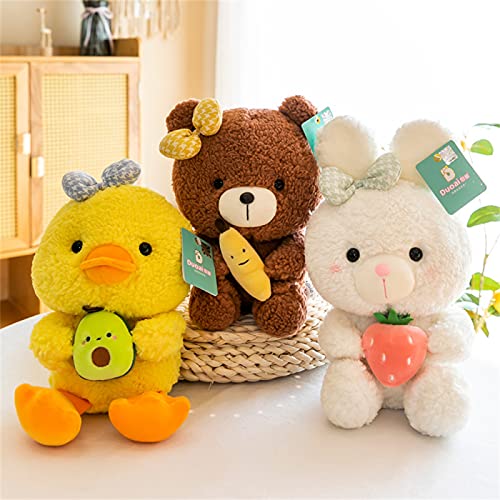 CACAIMAO Lindos Conejitos, Osos Y Patitos, Peluches, Cómodas Almohadas para Niños, Regalos Creativos para Adultos Y Niños, Muñecos De Decoración del Hogar Height 25cm