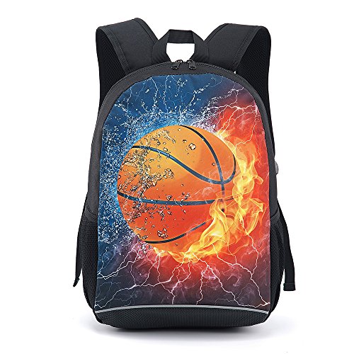 CAIWEI Mochila Escolar de 17 Pulgadas para Estudiantes (Blue)