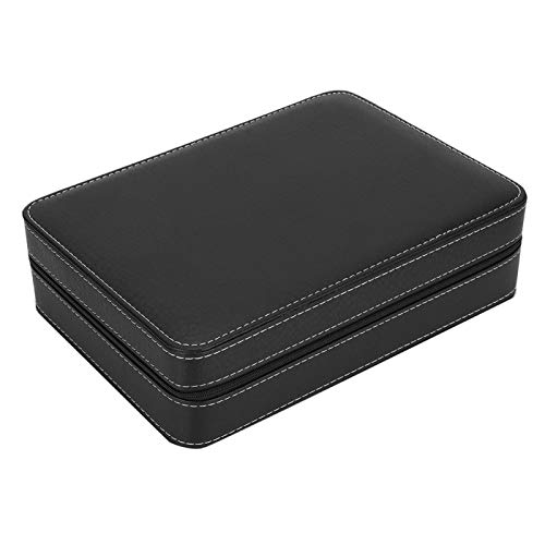 Caja de cuero de PU para reloj de pulsera, caja de almacenamiento de reloj de pulsera, caja de almacenamiento de reloj con cremallera, regalo para cumpleaños, Navidad y año nuevo, tienda de relojes