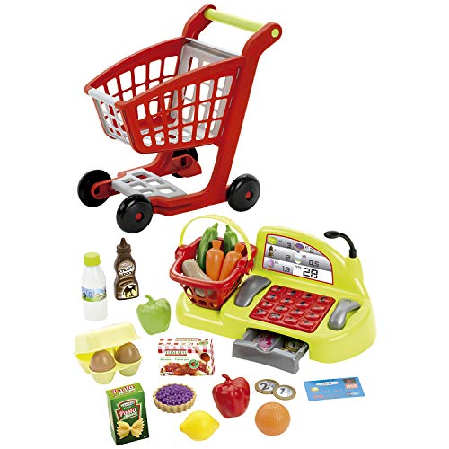 Caja registradora 100% Chef con carrito y 30 accesorios (Ecoiffier 1239)