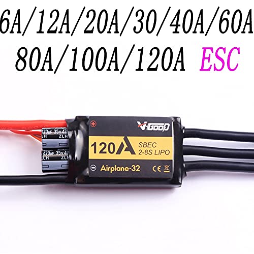 CALALEIE Lo nuevo VGOOD Brushless ESC 6A /12A/20A/30/40A/60A/80A/100A/ 120A 2S de 32 bits con 1. 5A SBEC for RC Avión Accs Piezas de montaje accesorios de juguete (Color : Program Card)