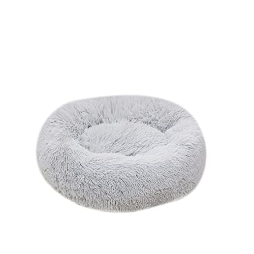 Camas Redondas para Perros con Nido para Mascotas, Extra Suave y Lavable, cómoda Cama para Mascotas, sofá, Felpa, Donut, Gatos, Nido, Cojines para Dormir