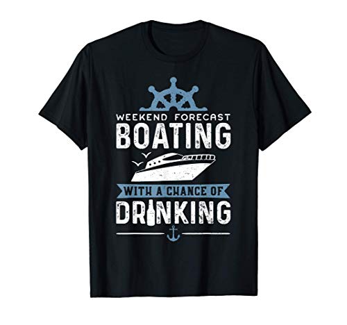 Capitán: Weekend Forecast Boating With A Chance - Paseo Camiseta