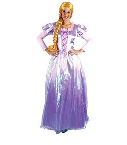 Carnavalife, Disfraz de Princesar Rapunzel, Vestido Violeta Largo Mujer para Fiesta de Carnaval, Cumpleaños, Fiesta Temática. Talla L