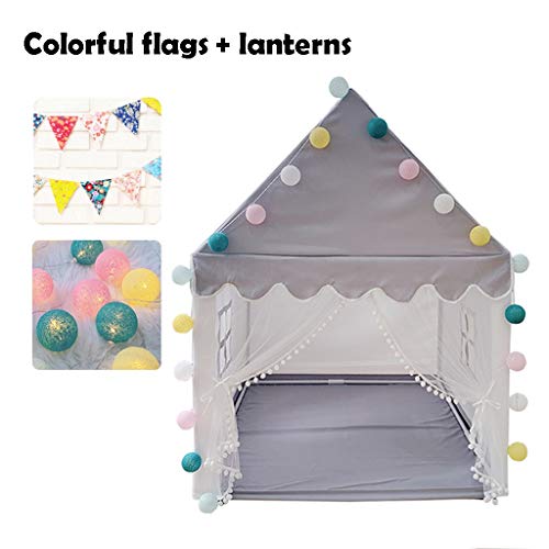 Carpa Infantil En Interiores, Niños Casita Infantil con Luces, Tienda De Campaña Infantil, Diseño De Malla Exquisito, Arte De Pie De Encaje, Tienda De Campaña para Niñas Y Niños Regalo De Cumpleaños