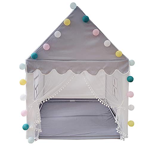 Carpa Infantil En Interiores, Niños Casita Infantil con Luces, Tienda De Campaña Infantil, Diseño De Malla Exquisito, Arte De Pie De Encaje, Tienda De Campaña para Niñas Y Niños Regalo De Cumpleaños