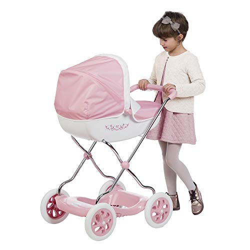 Carrito Shara Inglesina rosa para muñecos (Smoby 250482)