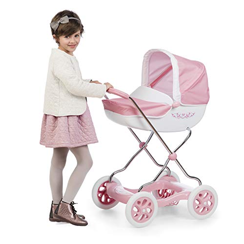 Carrito Shara Inglesina rosa para muñecos (Smoby 250482)