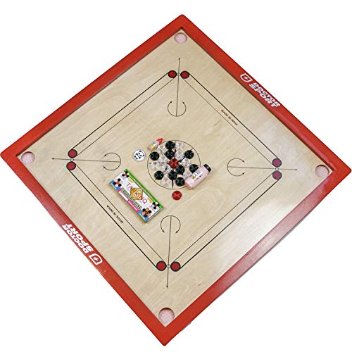 Carrom Original India - Juego de polvos de maquillaje (74 x 74 cm), color rojo