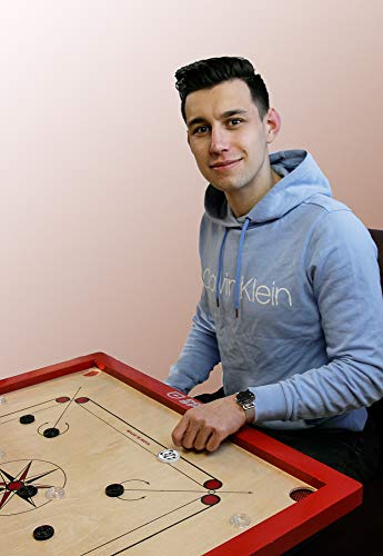 Carrom Original India - Juego de polvos de maquillaje (74 x 74 cm), color rojo