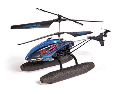 Carson 500507148 Easy Tyrann 290 Waterbeast - Helicóptero de Exterior por Control Remoto, RTF, Resistente al Agua, con Grandes Patines flotantes Agua, para niños de 12 años en adelante.