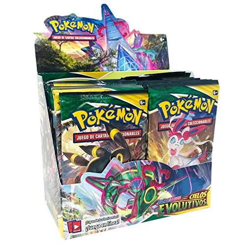 Cartas Pokemon 360 Cartas Espada y Escudo Cielos Evolutivos en Español (178-51204) Sobres Pokemon - Cartas Originales