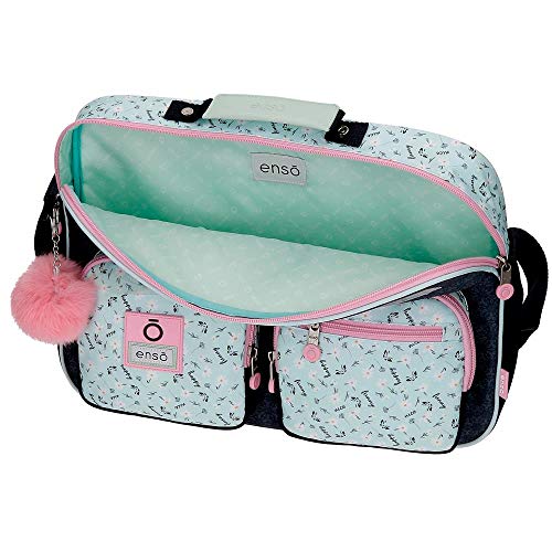 Cartera Escolar Enso Girl Power, Azul, 38x28x6 cm