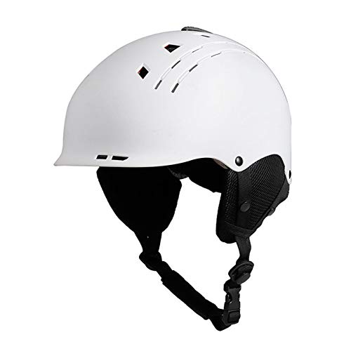 Casco Bicicleta Yuan Ou Adulto Niño Casco de esquí Multifuncional MTB Bicicleta Deportes Ciclismo Casco Seguridad Equitación Casco Moldeado integralmente S (54-56cm) Blanco