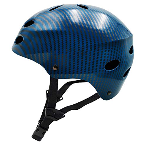 Casco Bicicleta Yuan Ou Casco de Ciclismo Profesional Hombre Mujer Montaña Carretera Bicicleta Casco BMX Bicicleta Deportiva/Patinaje/Hip-Hop/DH Casco MTB S (52-55cm) Azul