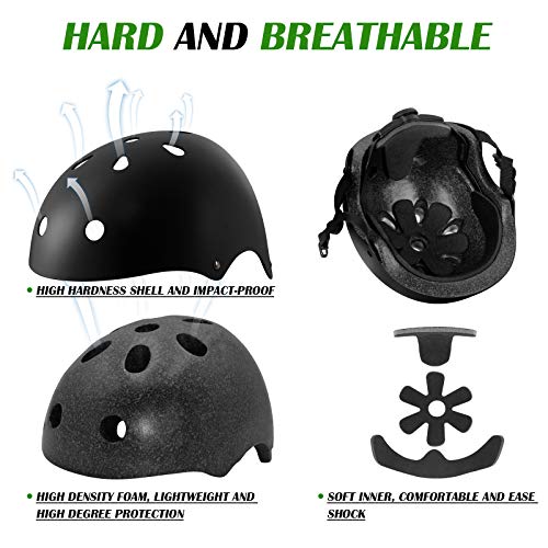 Casco de Bicicleta para niños, Casco de Seguridad para niños pequeños antichoque para Deportes múltiples, patineta de Ciclismo, patineta, Ajustable Desde niños pequeños hasta jóvenes con 3 tamaños