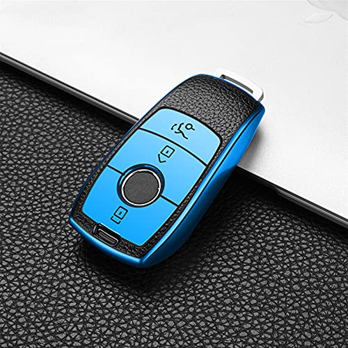 Caso de la llave del coche CUBIERTA DE CARA DE CUCHO DE COCHE DE CUERO TPU Protector de fundas for Mercedes Benz E C G M R R Clase W204 W212 W176 GLC CLA GLA AMG ACCESORIOS DE COCHE Cubierta de protec