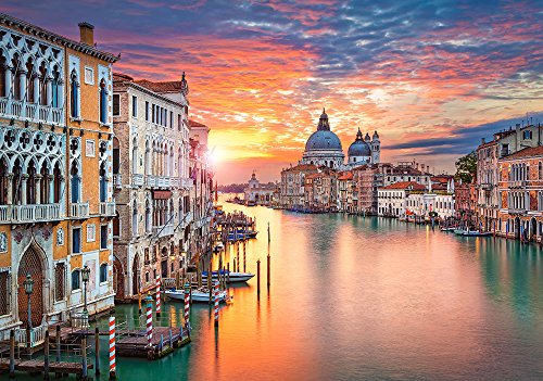 Castorland B-52479 Hobby Panoramic Venice at Sunset Jigsaw Puzzle, 500 Piezas, Multicolor