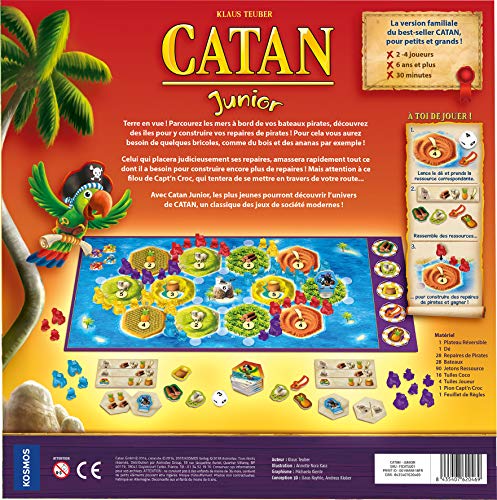 Catan Junior Asmodee - Juego de mesa para niños - Idioma Francés