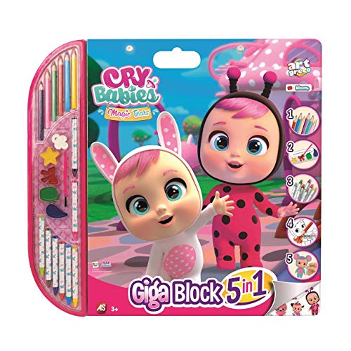 Cefa Toys- Cuaderno Gigante Bebe Llorones Dibujo, Color Rosa (21813)