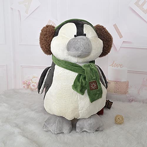 Celestte Pingüino Peludo Animal Auriculares pingüino muñeca Adorable bebé Peludo Juguete Almohada Regalo de cumpleaños pingüino Peludo Animal