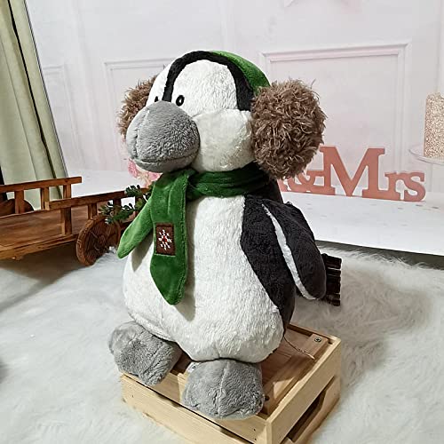 Celestte Pingüino Peludo Animal Auriculares pingüino muñeca Adorable bebé Peludo Juguete Almohada Regalo de cumpleaños pingüino Peludo Animal