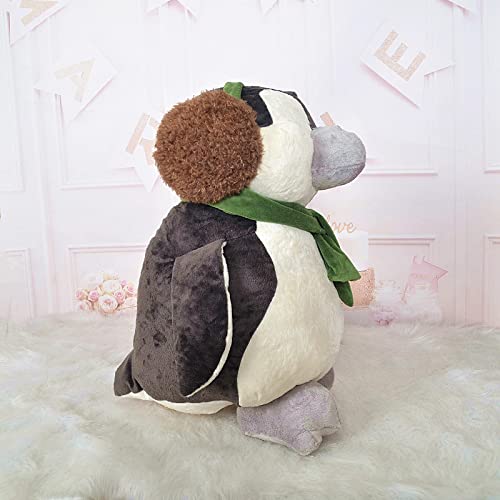 Celestte Pingüino Peludo Animal Auriculares pingüino muñeca Adorable bebé Peludo Juguete Almohada Regalo de cumpleaños pingüino Peludo Animal