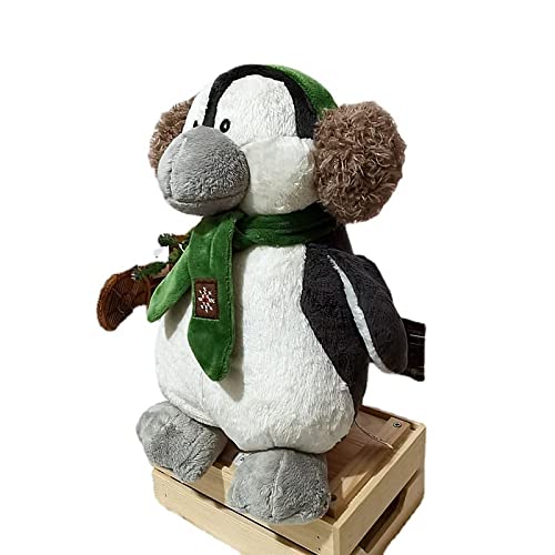 Celestte Pingüino Peludo Animal Auriculares pingüino muñeca Adorable bebé Peludo Juguete Almohada Regalo de cumpleaños pingüino Peludo Animal