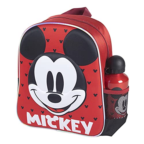 CERDÁ LIFE'S LITTLE MOMENTS Botella de Agua Infantil de Mickey Mouse-Licencia Oficial Disney | Cantimplora Aluminio al Backend para Niños, Rosa, Mochila Recomendada 3-6 años, en Edad de Preescolar