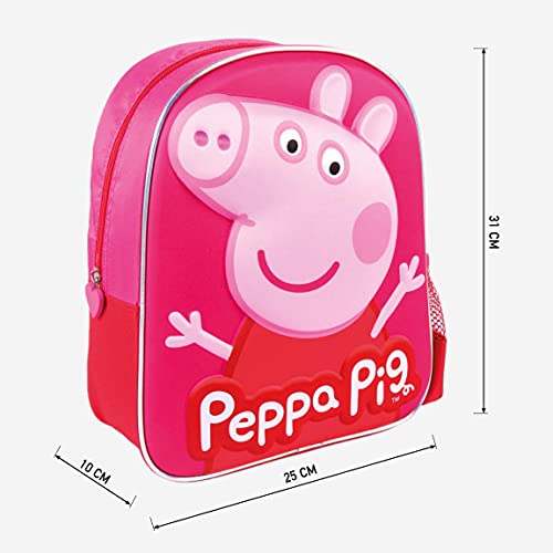 CERDÁ LIFE'S LITTLE MOMENTS Botella de Agua Infantil Peppa Pig-Licencia Oficial Niceklodeon para Niñas, Rosa, Mochila Recomendada 3-6 años, en Edad de Preescolar