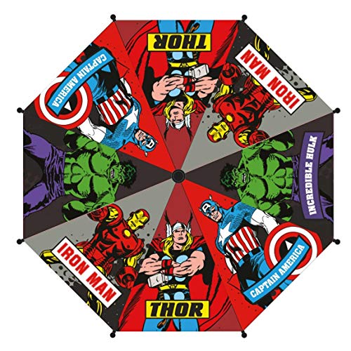 CERDÁ LIFE'S LITTLE MOMENTS- Paraguas Automático Infantil Heroes Licencia Oficial Marvel, Color Azul (2400000537_T45C-C56)