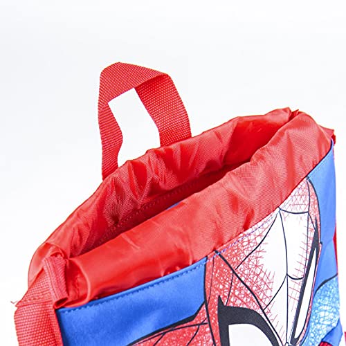 Cerdá, Saquito Guardería de Spiderman-Licencia Oficial Marvel Studios Unisex niños, Multicolor, 270X330MM