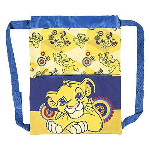 Cerdá, Saquito Guardería del Rey León-Licencia Oficial Disney Studios Unisex niños, Multicolor, 270X330MM