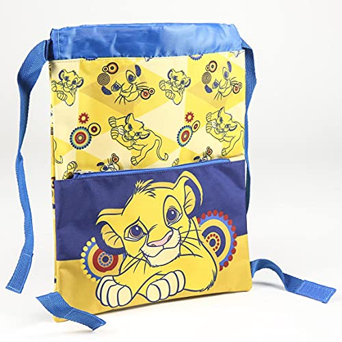 Cerdá, Saquito Guardería del Rey León-Licencia Oficial Disney Studios Unisex niños, Multicolor, 270X330MM