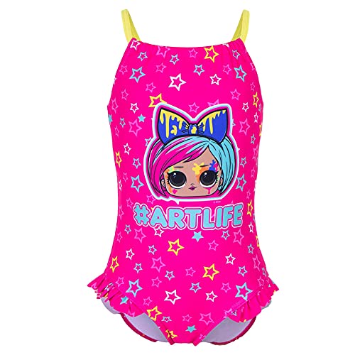 Characters Cartoons LOL Surprise – Disfraz de una pieza para playa o piscina – niña – Producto original con licencia oficial 1921 Fucsia 8 años