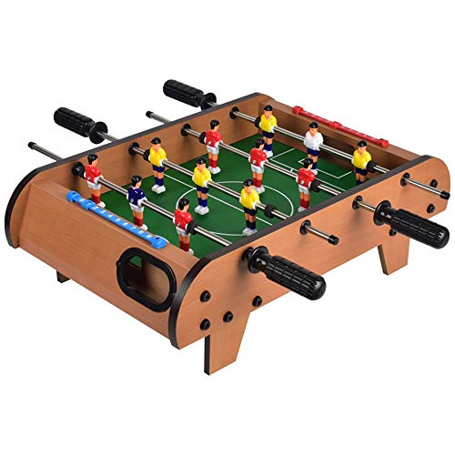 ChengBeautiful Mesa De Futbolín Mini Mesa futbolín for Adultos y niños Mesa de futbolín/Juego de fútbol recreativo portátil de Mano Fútbol Futbolín (Color, Size : 49x31x16cm)