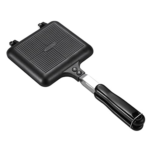 ChengBeautiful Sartén para Hacer Sándwiches Panini Panini Panini Panini Panini Toaster Panini Panini con con Placas extraíbles antiadherentes (Color : Black, Size : 35x15cm)