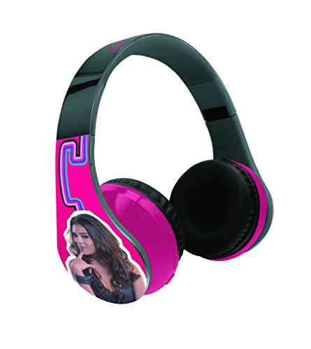 Chica Vampiro BTH, Disney-Cascos estéreo inalámbricos, Bluetooth 3.0, Almohadilla Confort, Diadema Ajustable (Lexibook BTHP400CV), Color Fucsia, 19.2x17.6x9.2 cm