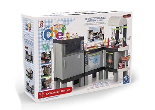 Chicos - Cocina XXXL Smart, Infantil con Luces y Sonido y 31 Accesorios Incluidos, a Partir de 3 Años, Medidas-120.8 x 94.8 x 100 cm (Fábrica de Juguetes 85016)