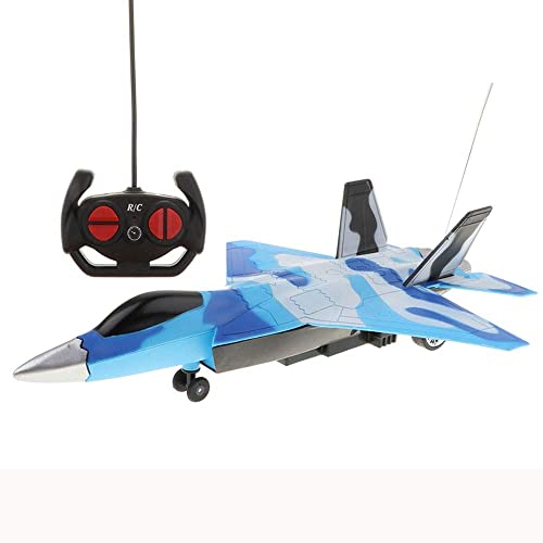 Children's Remote Control Toy Airplane Four-Channel Remote Control Fighter with Music Light Creative Toy Gifts Model for Kids Adult Indoor Outdoor Micro Toy (Color : 1 Battery) (3 batterys)